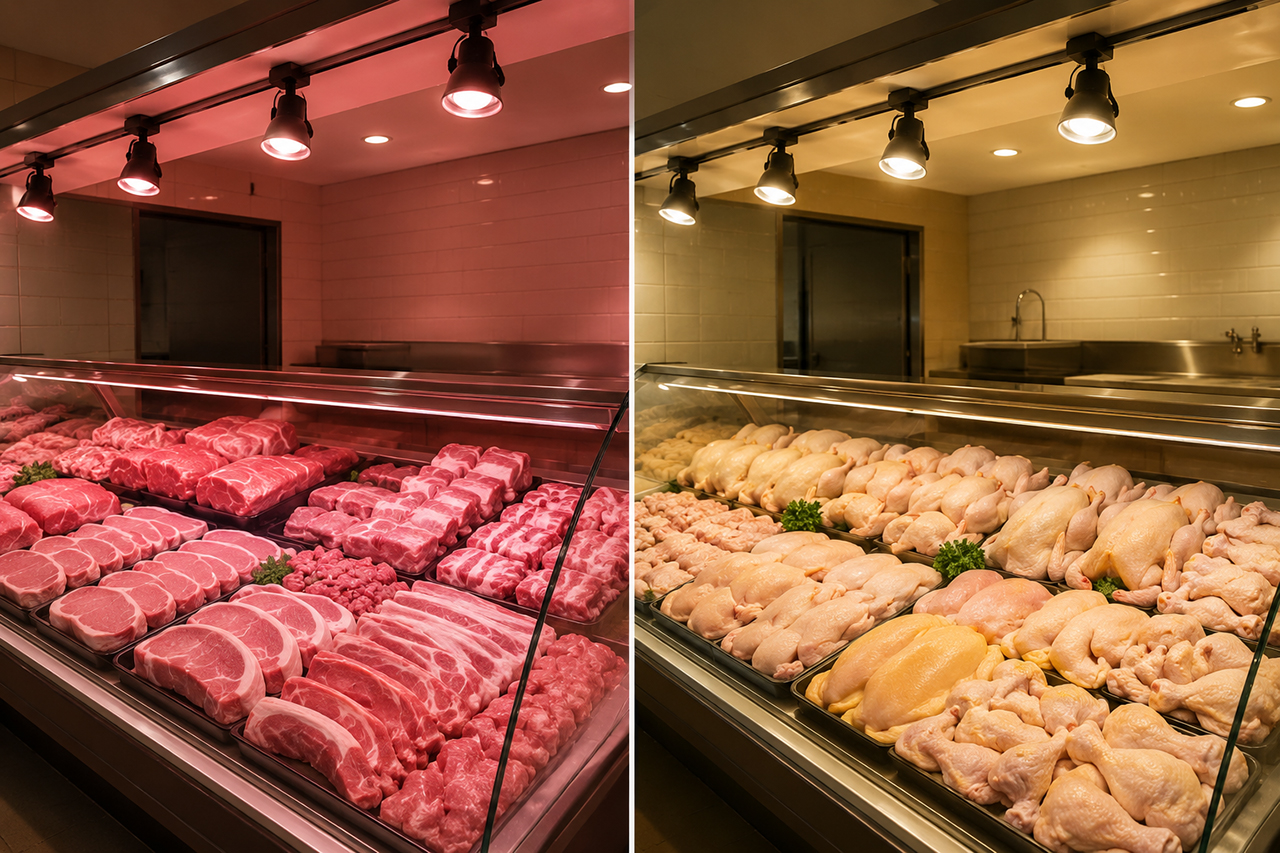 chicken and pork